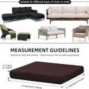 Outdoor Cushion Covers Set,8PCS Patio Furniture Couch Seat Slipcovers, Replacement for Sofa Sectional Chair(Cover，Only)