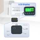 UNIWEIGH Digital Shipping Scale,440lb/0.35oz High Precision Postal Scales with Hold/Tare/Count Function,Commercial Parcel Weighing Scales for Small Business/Packages/Warehouse/Industrial/Luggage