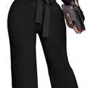 sexycherry Formal Jumpsuit for Women Dressy Elegant Long Straight Pants Jumpsuits for Party Club with Zipper, M, Black