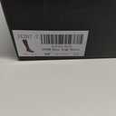 ISNOM Knee High Boots Women Chunky Low Heel Square Toe Elastic Boots Side Zipper Faux Leather Fall Long Tall Boot (7.5, Burgundy-block Heels)