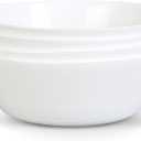 LaGlint 38 OZ Soup Bowl Set of 4, Opal Glass 7.5 inch White Bowls for Ramen, Noodle, Salad, Fruit, Pho, Dishwasher and Microwave Safe