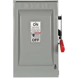 Siemens HF362R 60-Amp 3 Pole 600-volt 3 Wire Fused Heavy Duty Safety Switches