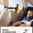 Lamicall Car Headrest Tablet Holder - [3 in 1 Extension Arm] Adjustable Tablet Car Mount for Back Seat, Gifts Road Trip Essentials for Kids, for 4.7-11" Devices, iPad Pro, Galaxy, Fire, Mother's Day