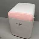 Cooluli 10L Mini Fridge for Bedroom - Car, Office Desk & College Dorm Room - 12V Portable Cooler & Warmer for Food, Drinks, Skincare, Beauty, Makeup & Cosmetics - AC/DC Small Refrigerator (Pink)