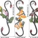 3PCS Cast Iron Plant S Hangers, Decorative S Hook Outdoor Heavy Duty Ceiling Decorative Flower Hanging Baskets Plant Extenders Garden Window S-Hooks for Hanging