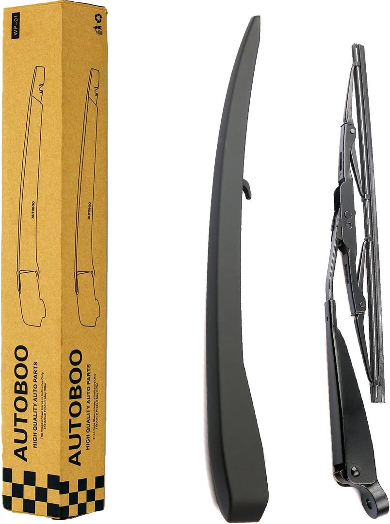 AUTOBOO Replacement for 2010-2018 Cadillac SRX, 2010-2014 CTS Rear Window Windshield Back Wiper Blade Arm Cover Assembly - Part NO. 20825881 25937776, Blade 12 inch