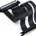 PCIe 5.0 Riser Cable 300mm, 128GB/s High-Speed Bandwidth for GPU Vertical Mount, Compatible with RTX 5090/4090 & RX 9070/7900, Backward Compatible with PCIe 4.0/3.0