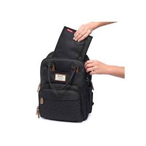 RUVALINO Diaper Bag Backpack, Multifunction Travel Pack Maternity Baby Changing Bags, Large Capacity, Waterproof, Black