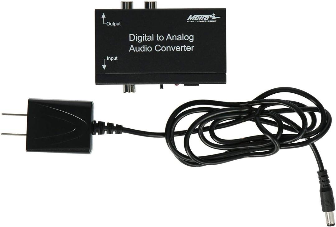 Metra CS-DAC2 Digital TOSLINK/Optical SPDIF to RCA Audio Converter