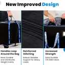 Clothing Storage Bags with Zipper - 4 Pack of Heavy Duty Moving Bags Extra Large - Dorm Storage Moving Tote Bag - Packing Bags for Moving Dorm Room Essentials, Pillows, Bedding & Blankets