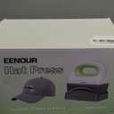 EENOUR Hat Press Machine, Mini Heat Press for Caps with 3 Heating Levels & Auto-Off, Handheld Cap Easy Press with 3"5.5" Arched Heating Plate for 6-8 Hat Size, 19-26 Girth