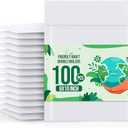 Fuxury Bubble Mailer 6x10" 100 Pack White Bubble Mailers Usable Size 6x9" Self Seal Padded Mailing Envelopes Opaque Bubble Padded Mailer for Small Business Mailing Jewelry Makeup Small Items