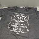 Migxsaf 61th Birthday Shirts for Women Vintage 1965 Sixty 61 Year Old Shirt Gifts Graphic Tee Retro Party Tshirts(Deep Gray,2XL)