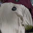 Huukeay 3 Pack Women's Long Sleeve Shirts with Thumb Holes, Cotton Casual Crew Neck Tunic Tops Fall Loose Y2k Trendy Outfits (Medium, Burgundy, Light Khaki)