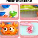 Baby Bath Toys for Kids Ages 1-3, Crab Bathtub Water Toys for Toddler 2-4, Mold Free Bath Toys W/ Suction Cup for Babies 6-12 Months Boys Girls Infant Gifts (Pink)