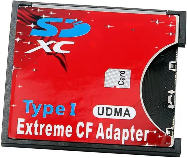 SD SDHC SDXC to CF Type I Compact Flash Memory Card Extreme Adapter Reader
