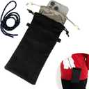 EMF Shield Sleeve for Cell Phone, 2 in 1 Radiation Blocker Sleeve, 100% Silver Fiber Lining & Waterproof Case | RFID Blocking Anti 5G EMF Protection for Pregnant Women (Size 4"x 8", Universal Fits)