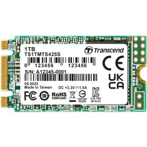 Transcend 1TB M.2 2242 SATA III SSD, Up to 550MB/s, Compatible with Ultrabook, Laptop, PC, Desktop, 3D TLC NAND Flash Internal Solid State Drive, LDPC Error Correction, SLC Cache, B+M Key - MTS425S