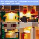 LocoLee LED Light Kit Compatible with Lego The Iron Golem Fortress 21250, 2023 Upgraded Creative Lighting Set Accessories Compatible with Lego 21250 Building Set (Lights Only, No Models)