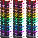 100 Pairs 20 Colors Sunglasses Bulk,Party Sunglasses for Adults Teens and Kids,80s Retro Style Plastic Sunglasses for Birthday Graduation Pool Beach Party Supplies,Holiday Gifts
