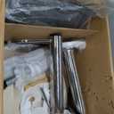 Sidanli Grey Bar Height Chairs, Swivel Barstools with High Backrest, Bar Stools Set of 2 for Kitchen Counter, Coffee Bar, Breakfast Countertop