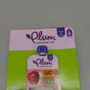 Plum Organics Stage 2 Organic Baby Food - Apple, Raspberry, Spinach, and Greek Yogurt - 3.5 oz Pouch (Pack of 4) - Organic Fruit and Vegetable Baby Food Pouch, Best Before 10/30/2025