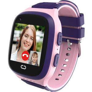 Kids Smart Watches Girls with GPS Tracker & Video Calling 4G Kids Cell Phone Watch Age 5-12, Waterproof One-Key SOS Call Voice Chat HD Camera Alarm Clock Touch Screen GPS Tracker for Kid Gifts(Pink) Kids Smart Watches Girls with GPS Tracker & Video Calling 4G Kids Cell Phone Watch Age 5-12, Waterproof One-Key SOS Call Voice Chat HD Camera Alarm Clock Touch Screen GPS Tracker for Kid Gifts(Pink)