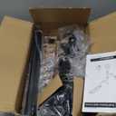 WALI Vertical Dual Monitor Mount for 17-49 inch Ultrawide Curved Screens, Heavy Duty Stacked Dual Monitor Stand for Desk, Adjustable Gas Spring Monitor Arm up to 33lbs, VESA Mount 75/100mm, Black