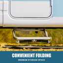 Marudina Heavy-Duty RV Step Stabilizer, Thickened Reinforced Metal for Superior Stability, Foldable and Height Adjustable, Easy Installation for Travel Trailers/5th Wheels/Motorhomes