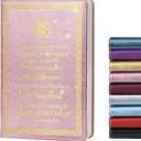 LBWCER Compass Journal Retirement Gifts for Men,A5 Leather Journal Notebook,Coworker Gifts,Inspirational Gifts for Friend/Employee/Boss/Coworkers (A Compass Pink)