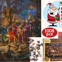 1008-Piece Jigsaw Puzzle Advent Calendar Featuring A Nativity Scene