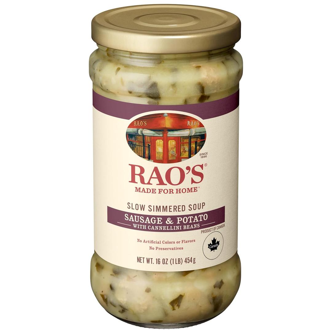 Rao's Made for Home Sausage & Potato Soup, 16oz, Real Vegetables, Traditional Italian Heat and Serve Soup (EXP 02/04/27)