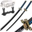 Zisu Demon Katana Sword, About 41 inches, Hashira Pillars & Protagonist Katana for Cosplay Purpose, Anime Original Texture (Gray)