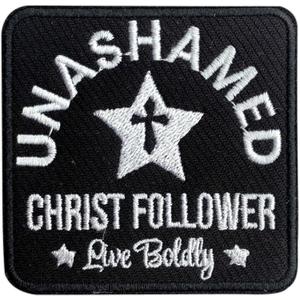 8 x Unashamed Christ Follower Live Boldly 3'' Iron On Embroidered Patch, Cross Star DIY Sew On Patches, God Lover Embroidered Patches for Clothes Backpacks Hats Denim, Faith Gift for Christians, (Mix )