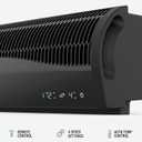 Vornado TRANSOM Window Fan with 4 Speeds, Remote Control, Reversible Exhaust Mode, Weather Resistant Case, Black, Whole Room