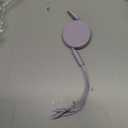 LISEN 3 in 1 Retractable Car & iPhone Charger Cord, Type C/L/Micro USB for iPhone/Samsung/PS/Kindle, Purple