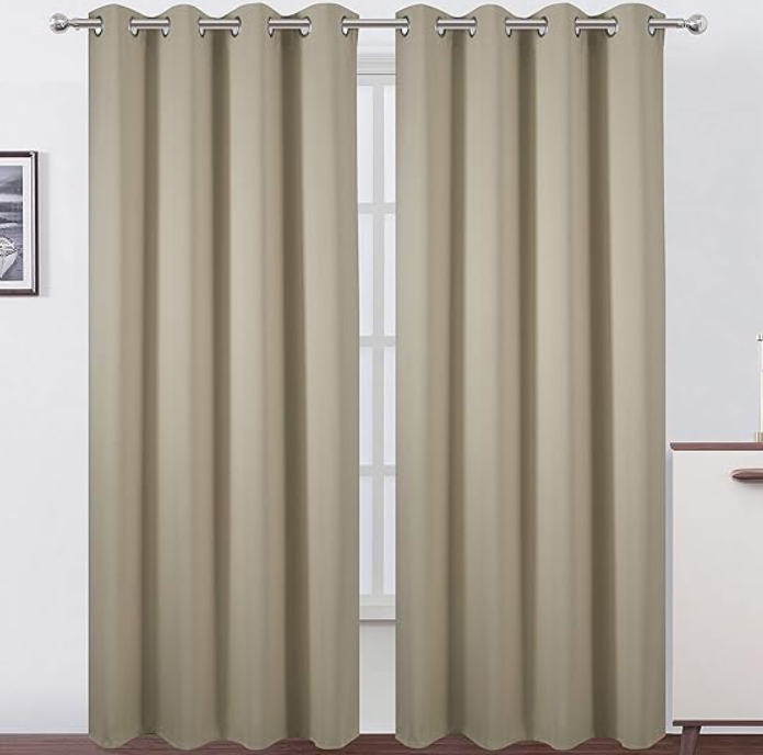 Room/Dividers/Now Premium Room Divider Curtain, 9ft Tall x 9ft Wide (Mocha) | Premium Curtains for Room Partition, Privacy or Blackout | Large Rooms Divider Curtain