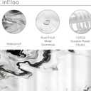 Black and White 60Wx72H Shower Curtain Abstract Gery Marble Modern Neutral Ombre Minimalist Elegant Ink Texture Chic Simple Bathroom Curtain Set Aesthetic Bath Bathroom Accessories Decor