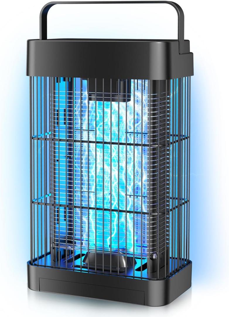 Bug Zapper Outdoor Mosquito Zapper 4200V Electric Fly Zapper Indoor High-Voltage Mosquito Killer for Home, Patio, Kitchen, Backyard, Camping, CA-Blue C1
