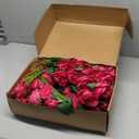 80 Pcs Roses Artificial Flowers, Silk Hot Pink Artificial Flowers Petals Long Stem Roses for Wedding Bouquet Home Party Decor