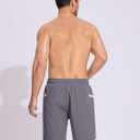 SILKWORLD Men Swim Trunks with Compression Liner 7" Bathing Suits Quick Dry Swimming Shorts with Zipper Pocket (XXL)