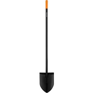 Fiskars Garden Shovel for Digging, Heavy Duty Steel Gardening Tool with Straight Handle