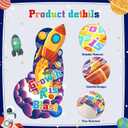 3 x Fainne 2 Pcs Large Growth Mindset Posters Space Themed Classroom Decoration, 27 x 13.4 inches