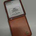 ASAPDOS Leather Folio Magnetic Case for Motorola Razr 2025 Ultra[Compatible with MagSafe],Built-in Screen Protector and PU Leather Thin Slim Protective Case Cover Brown
