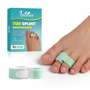 Hammer Toe Straightener Corrector for Women & Men - 1 Pc Adjustable Broken Toe Splints Wraps Support for Crooked, Curled, Bent Toes (Multicolor)