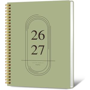 2 x Monthly Planner 2026-2027 - 2 Year Monthly Planner Calendar 2026-2027, Jan. 2026 - Dec. 2027, 7.3" * 9.5", 24 Months Calendar Planner with Note Pages, for Office, School Home Planning - Green