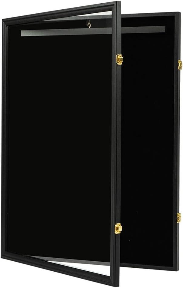 G-PLUS Jersey Frame Display Case,32" Jersey Shadow Box Lockable with UV Protection Acrylic and Hanger Fit for Basketball Football Sport Shirt