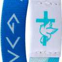 6 x Bible Verse Bracelets for Men with NFC Scan - Daily Bible Bracelet Touch Chip for Scripture Access, Bible Accessories Christian Gifts (Bibles deep Blue)