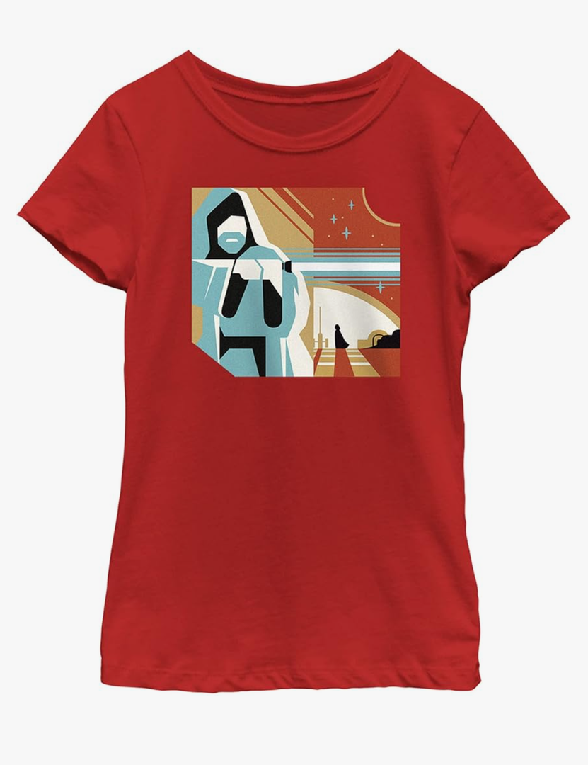 Women's Star Wars: Obi-Wan Kenobi Geometric Obi-Wan Graphic Tee Red Small