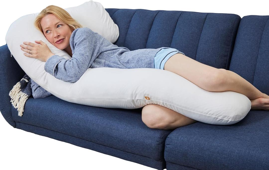 Eli & Elm Ultra Comfort Memory Foam Body Positioner Pillow, Unparalleled Comfort with Unique Ergonomic Design for Perfect Sleep, Standard
